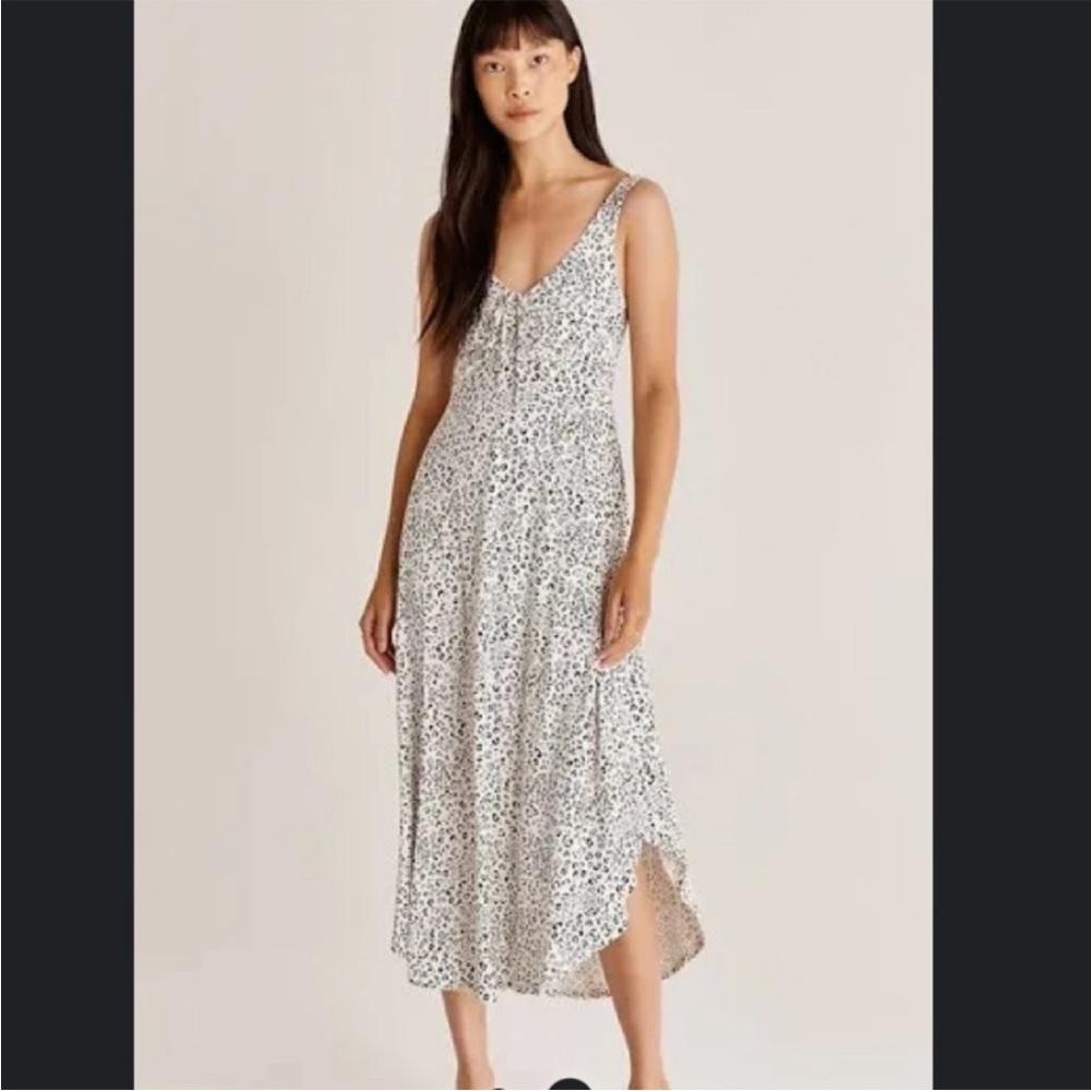 Z Supply Black and White Asymmetrical A-line Sundress